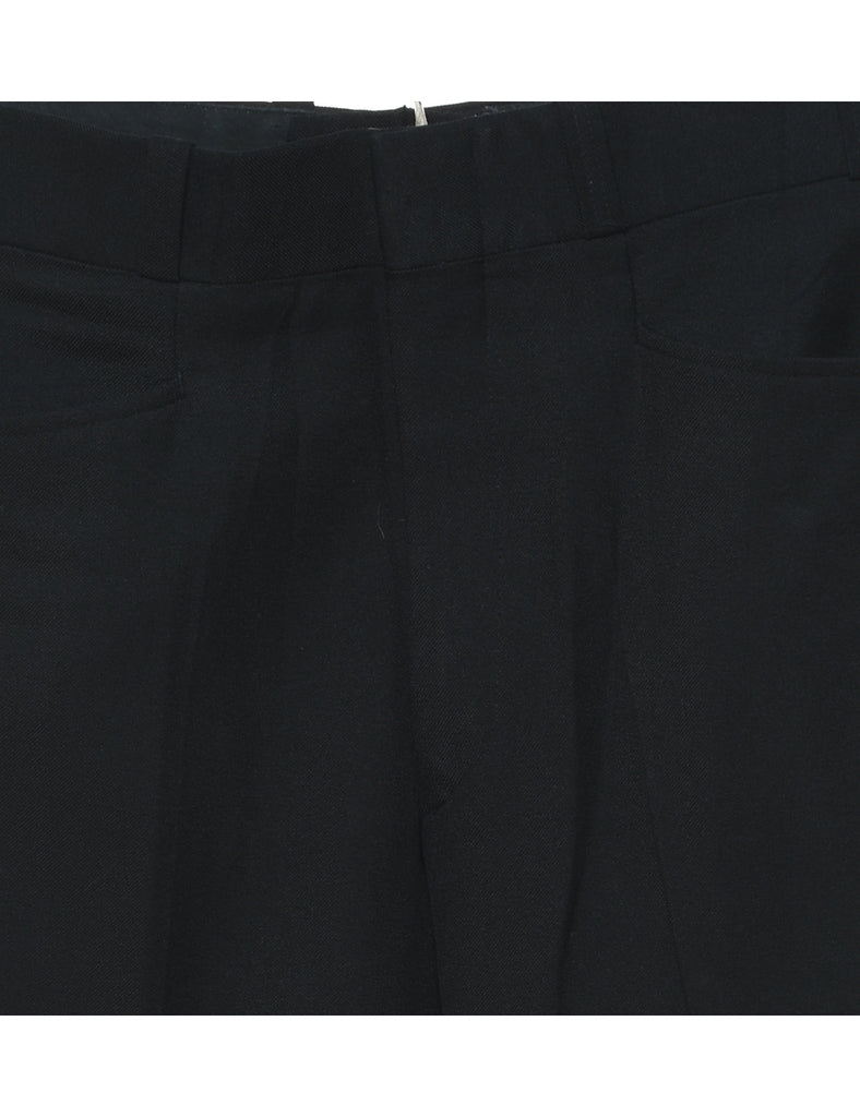 1970s Black Classic Suit Trousers - W32 L31