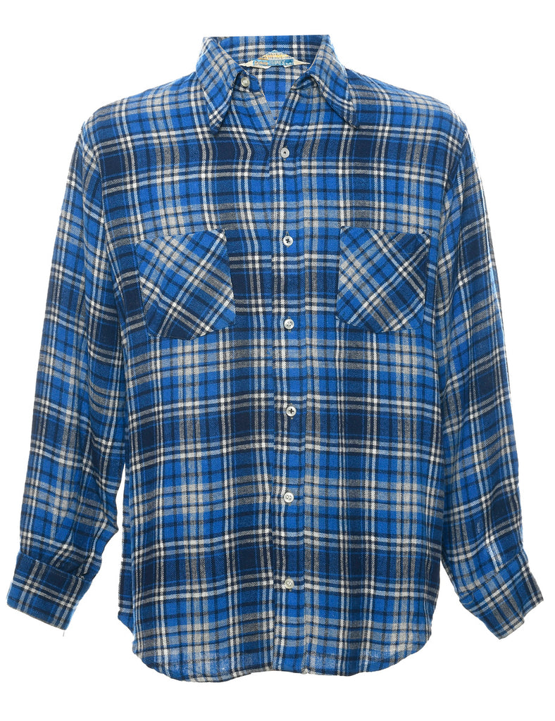 1970s Checked Shirt - M