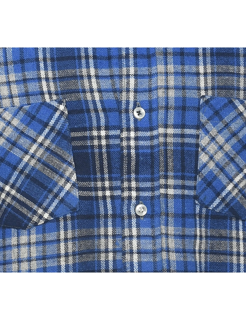 1970s Checked Shirt - M