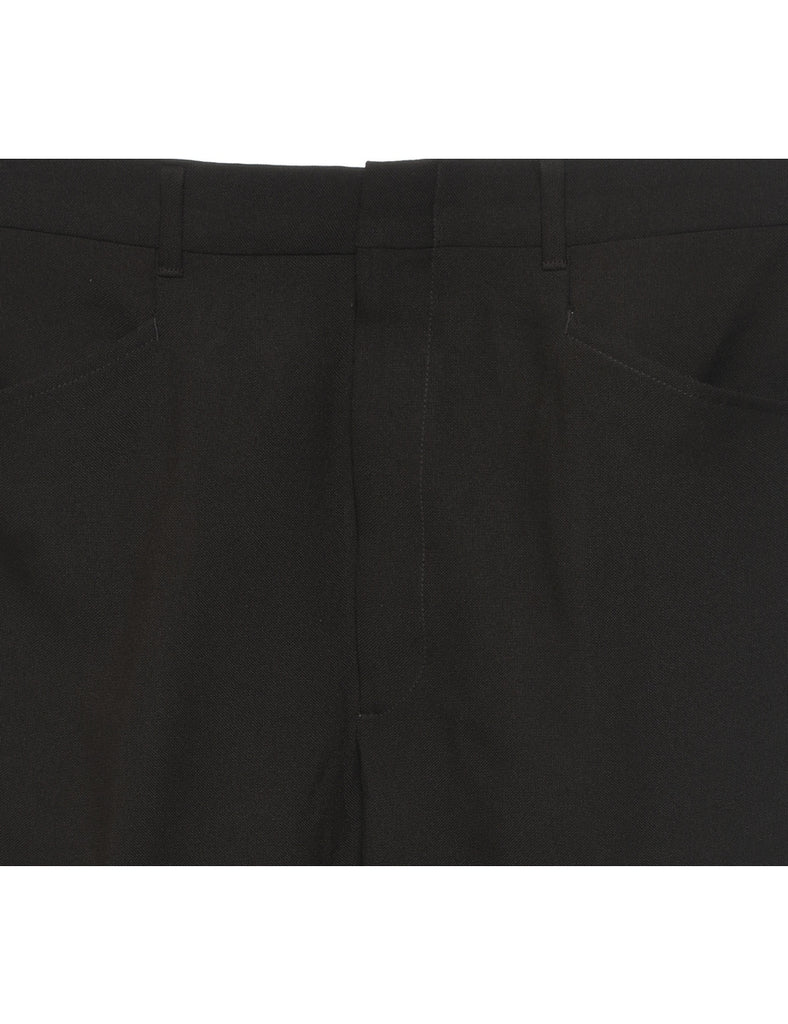 1970s Dark Brown Suit Trousers - W32 L29