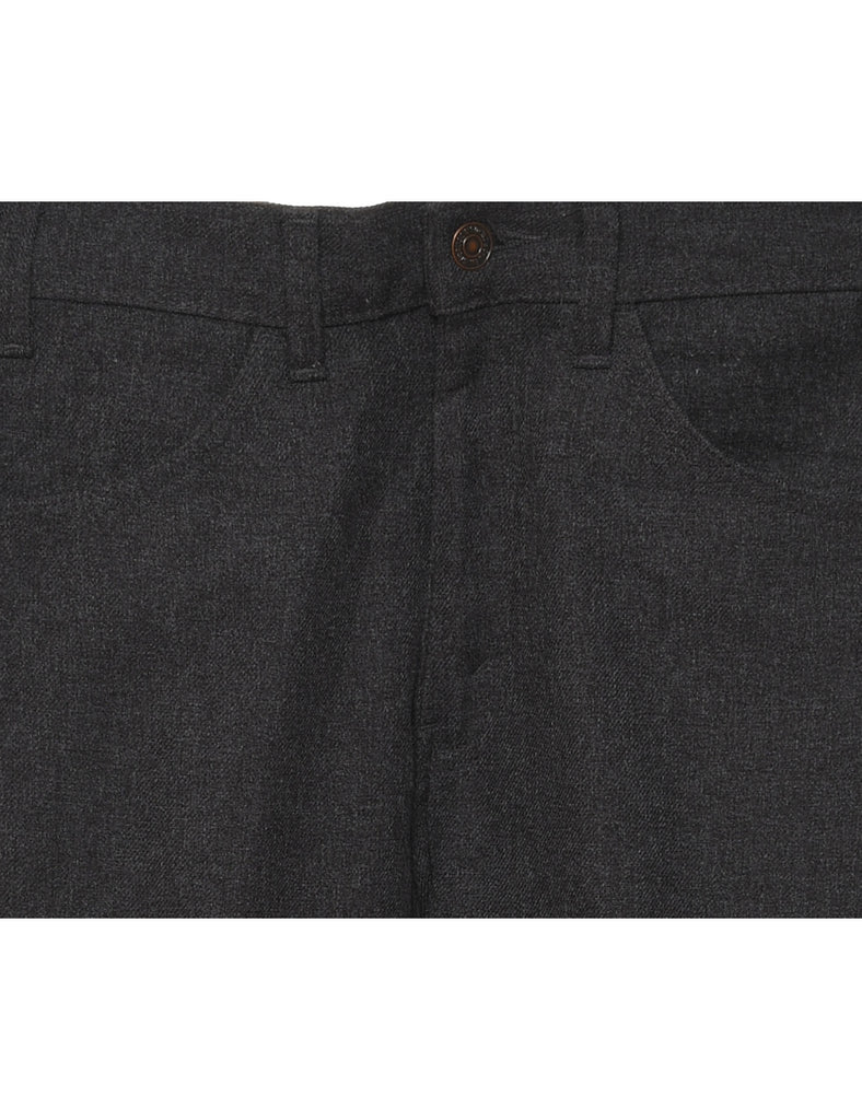 1970s Levi's Dark Grey Suit Trousers - W30 L32