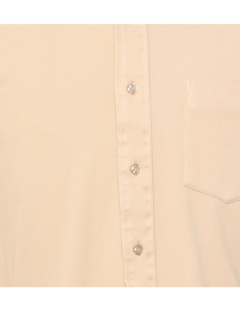 1970s Pale Yellow Shirt - M