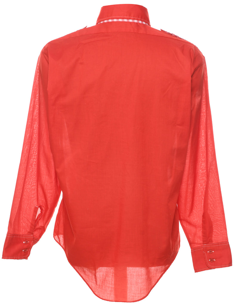 1970s Red Shirt - L