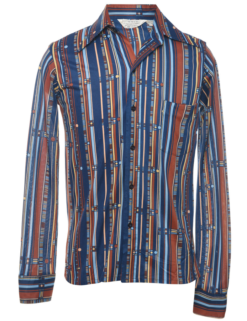 1970s Sears Striped Shirt - S