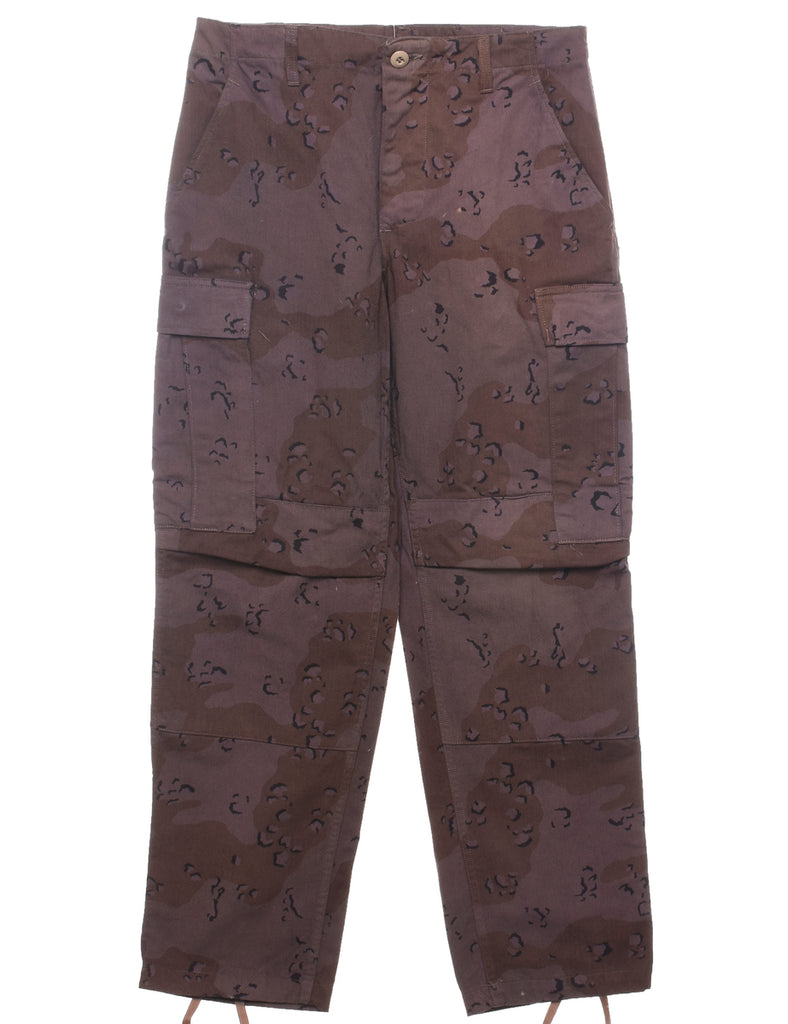 1983 Desert Camouflage Design Cargo Trousers - W31 L30