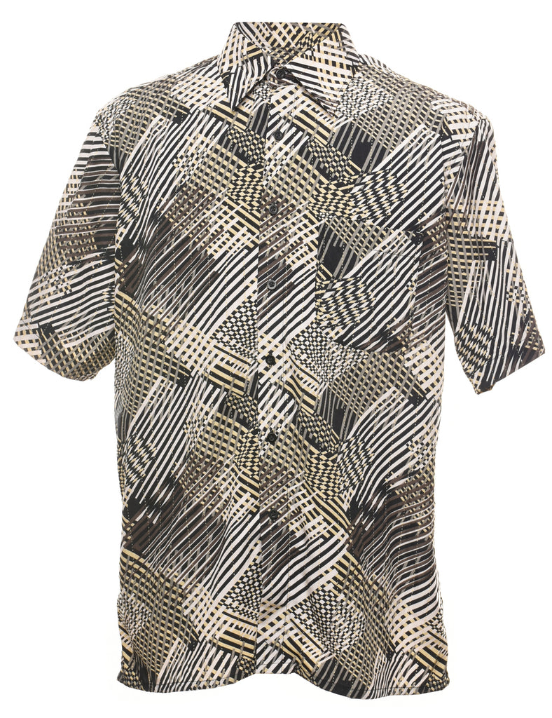 1990s Abstract Print Multi-Colour Shirt - L