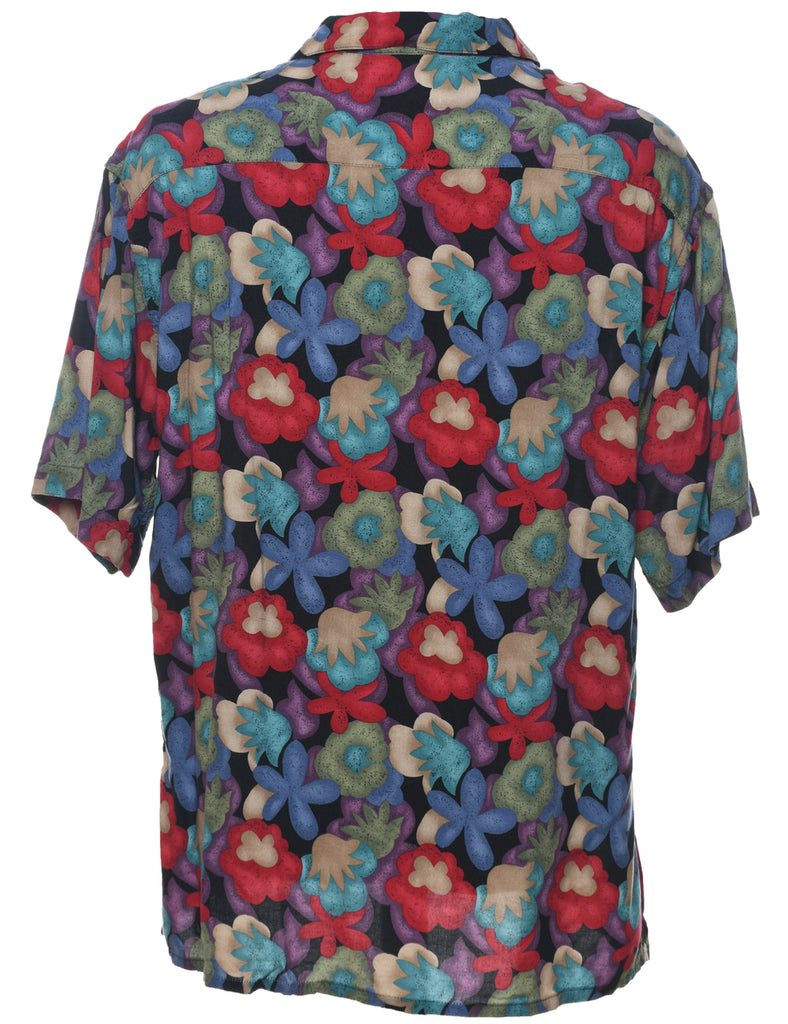 1990s Floral Shirt - L