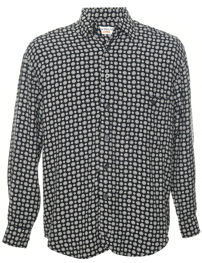 1990s Geometric Pattern Shirt - S