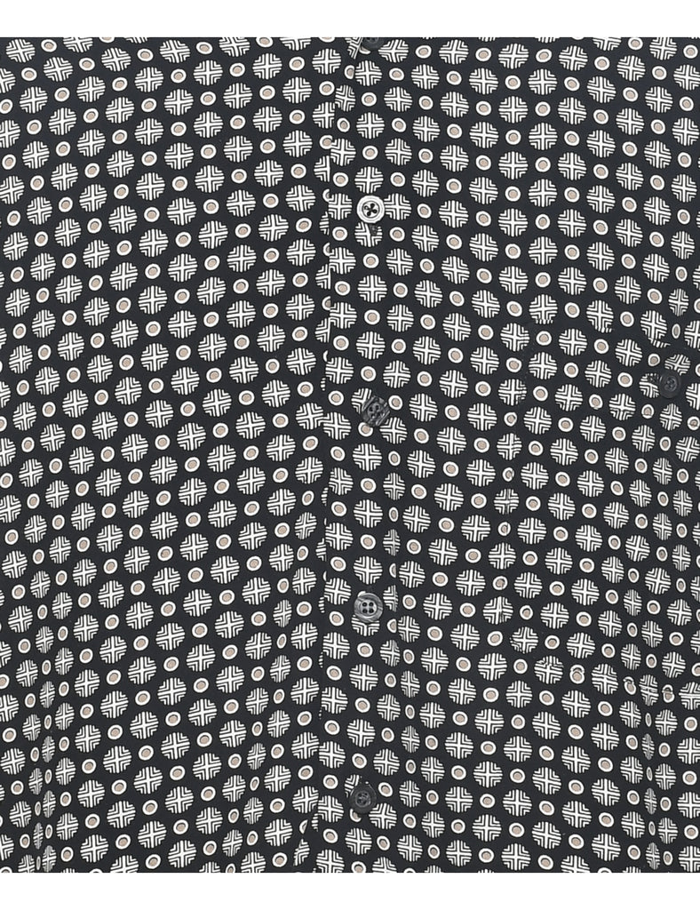 1990s Geometric Pattern Shirt - S