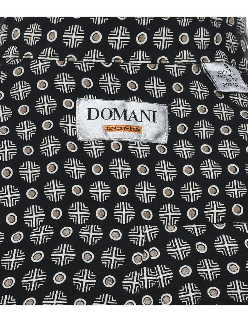 1990s Geometric Pattern Shirt - S