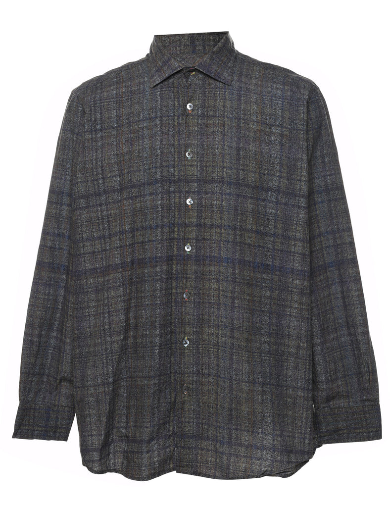 1990s Long Sleeved Checked Shirt - L