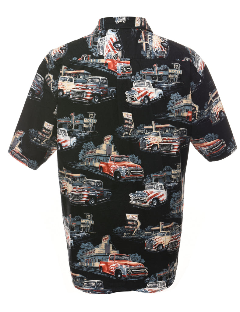 1990s Novelty Print Shirt - L