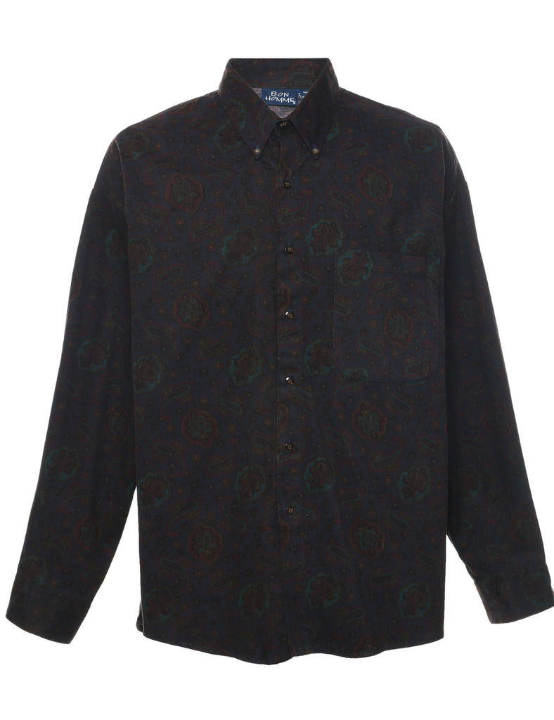 1990s Paisley Print Shirt - L