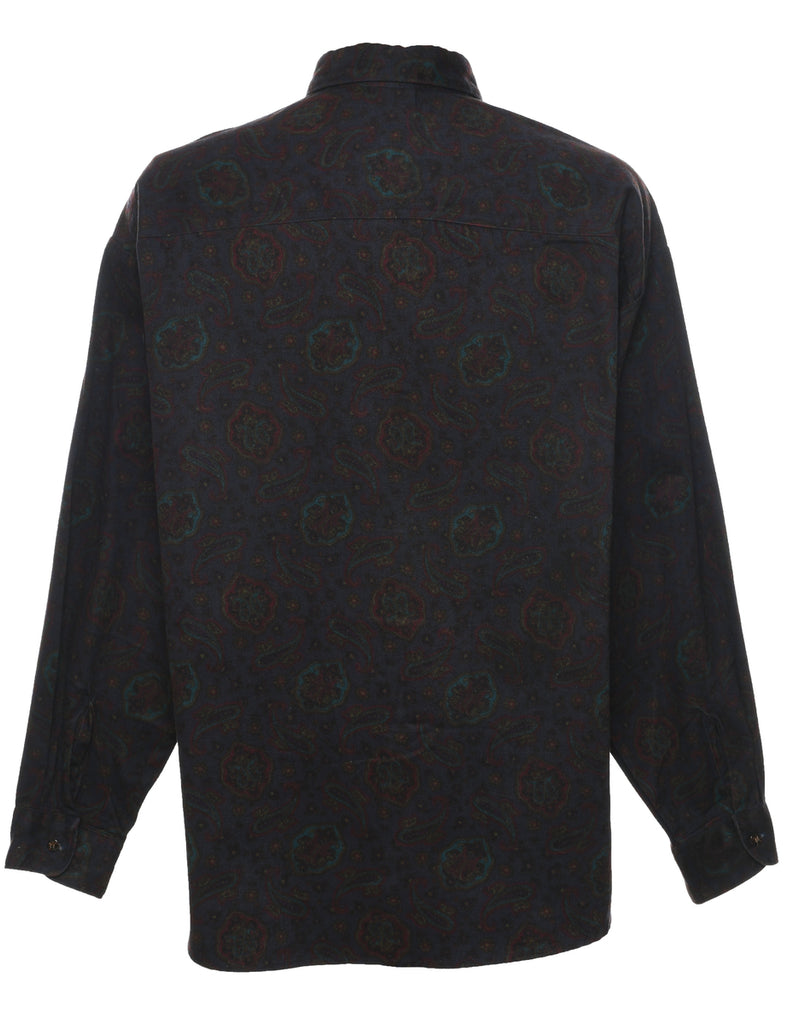 1990s Paisley Print Shirt - L