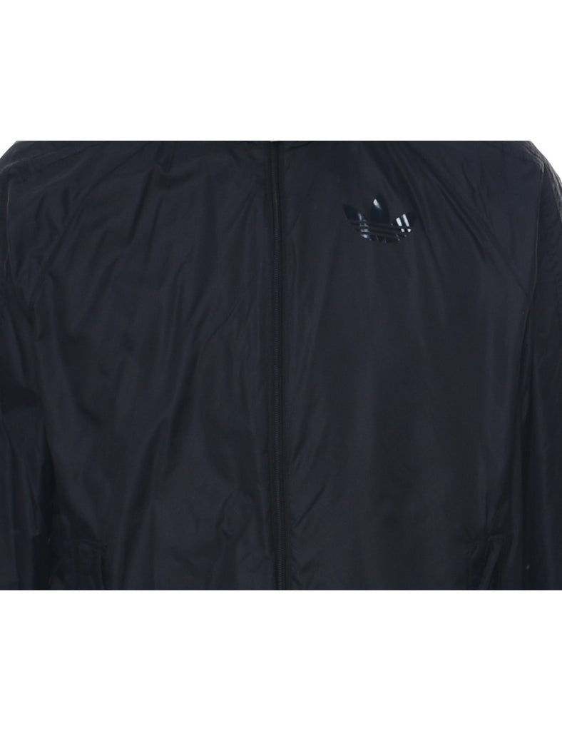 Adidas Black Nylon Jacket - M