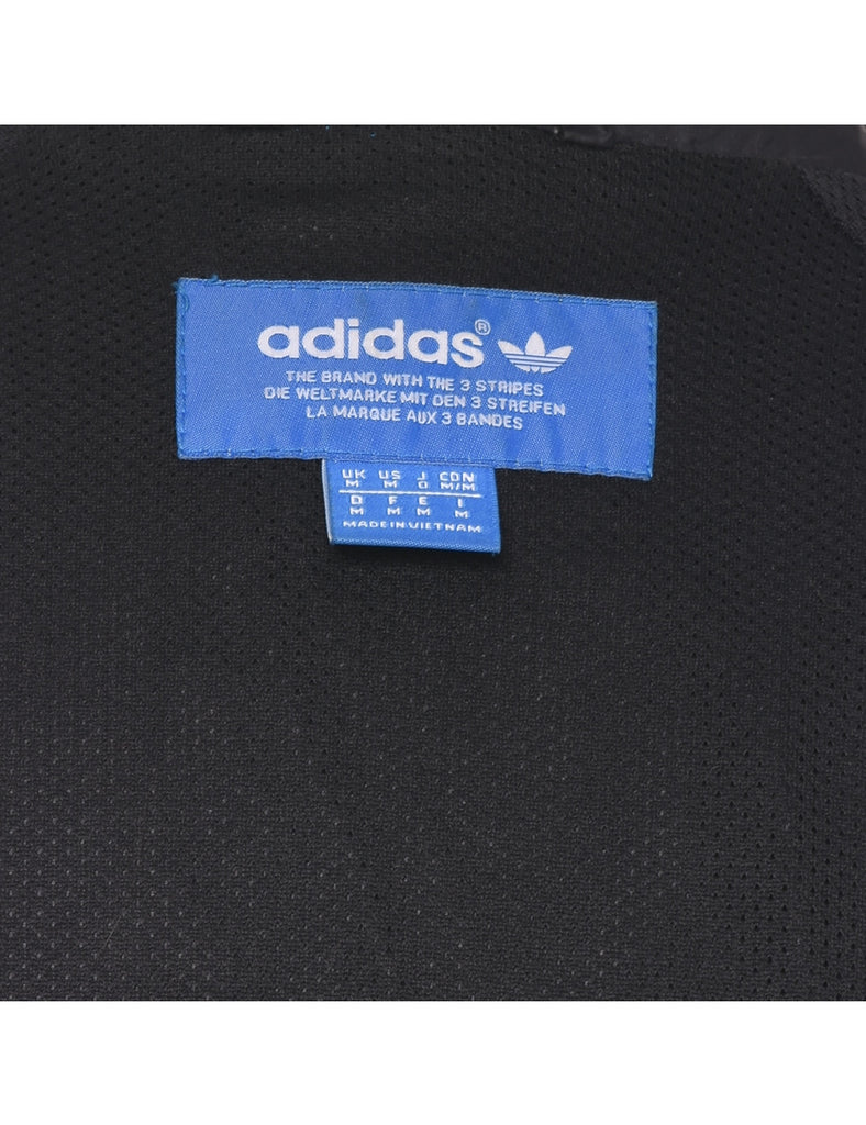 Adidas Black Nylon Jacket - M