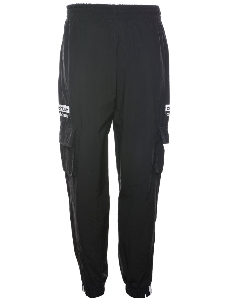 Adidas Black & White Contrast Track Pants - W24 L28