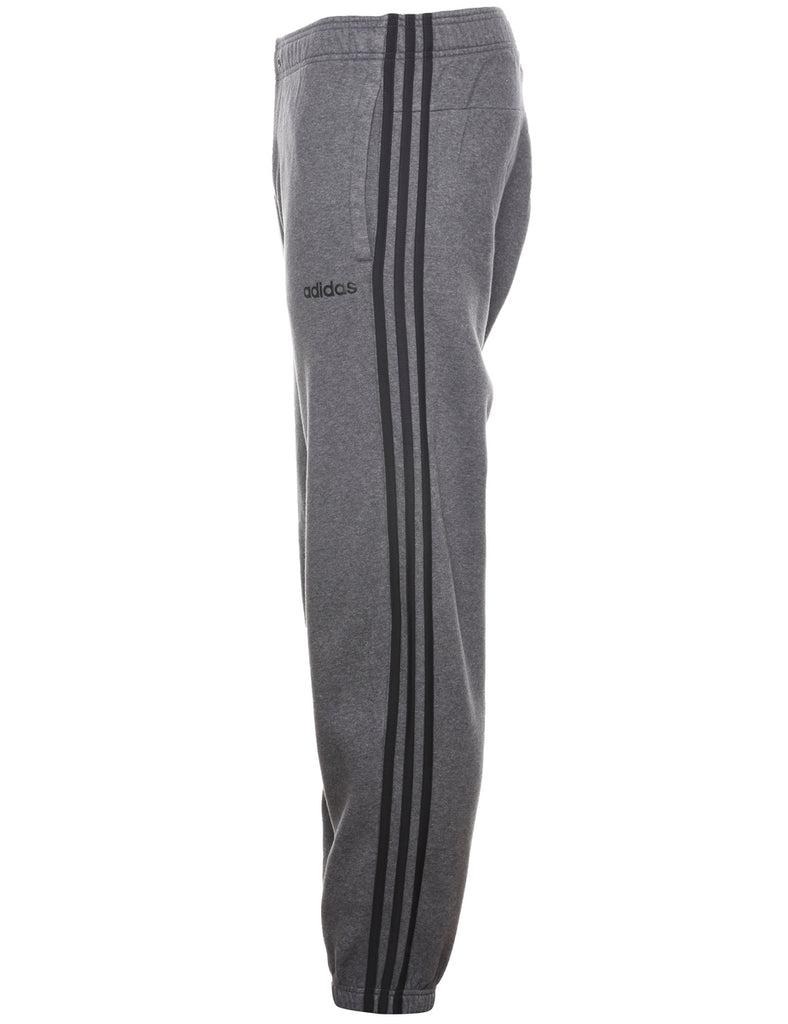 Adidas Grey & Black Contrast Jogging Bottoms - W28 L31