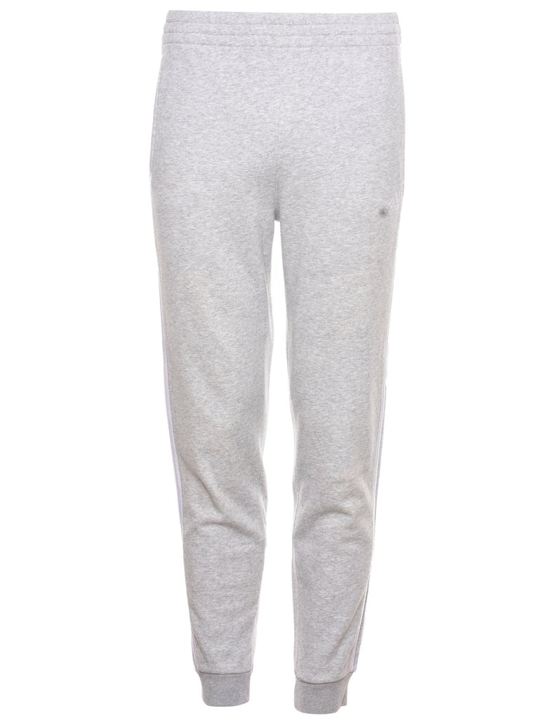 Adidas Grey & White Jogging Bottoms - W30 L29