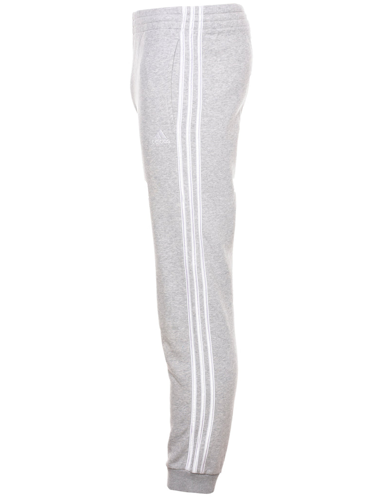Adidas Grey & White Jogging Bottoms - W30 L29
