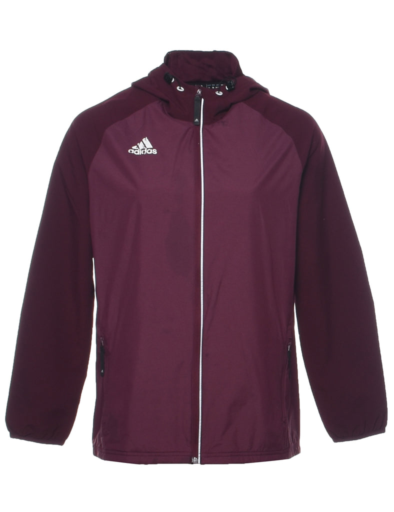 Adidas Maroon Jacket - M