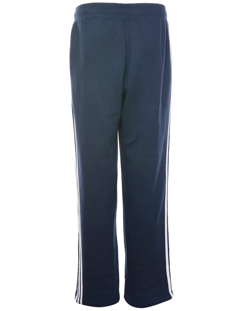 Adidas Navy & White Jogging Bottoms - W36 L31