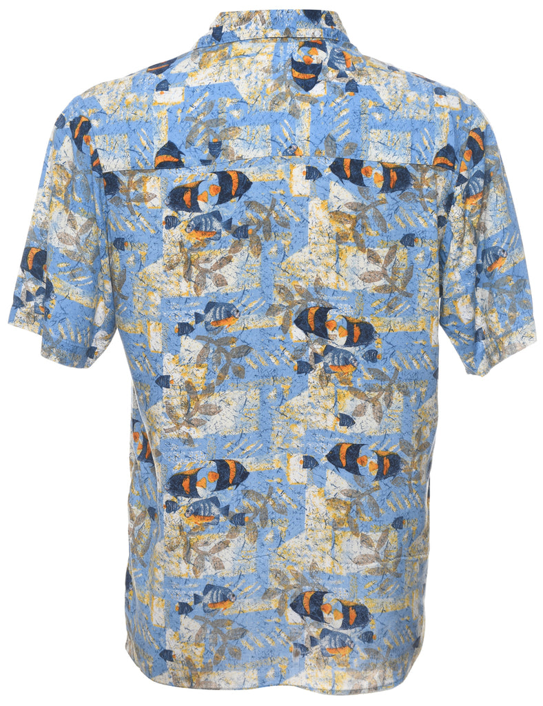 Animal Print Hawaiian Shirt - S