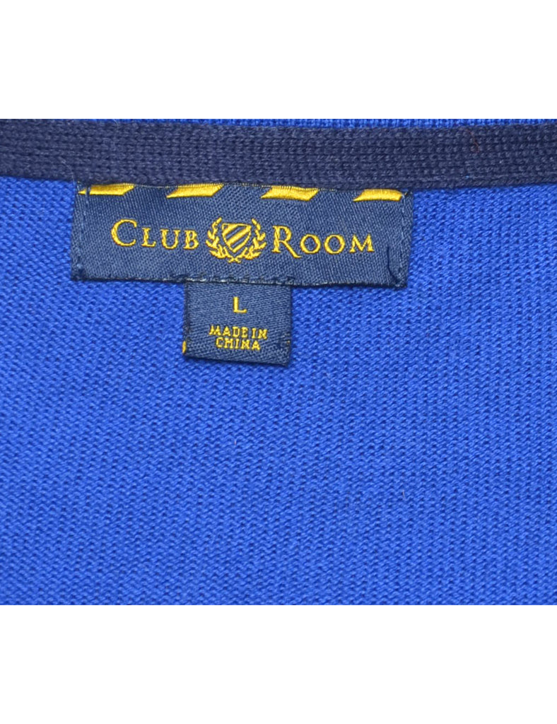 Argyle Blue Jumper - L