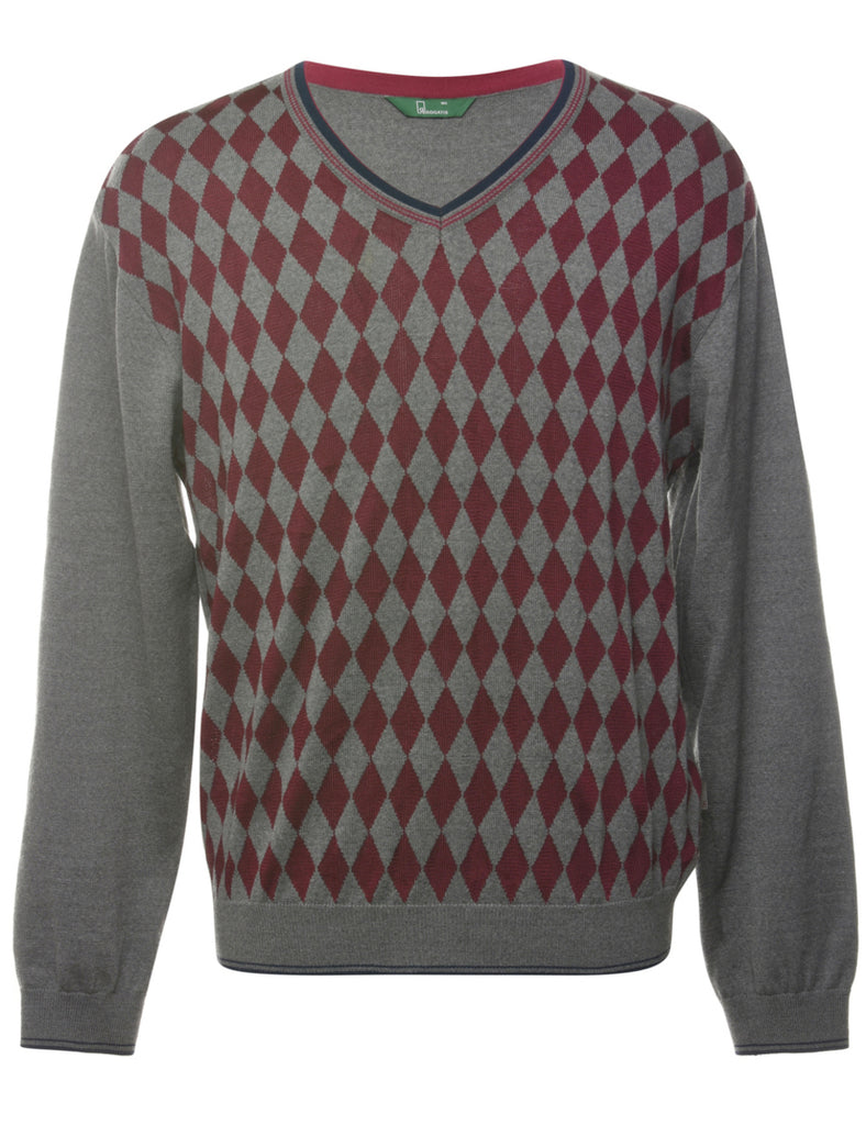 Argyle Jumper - M