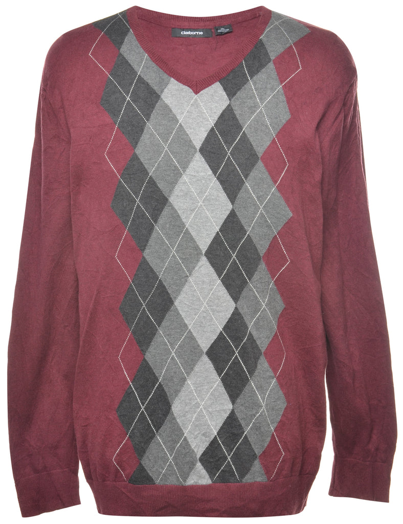 Argyle Jumper - XL