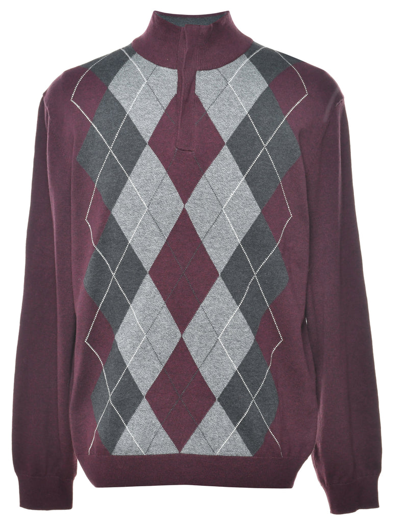 Argyle Jumper - M