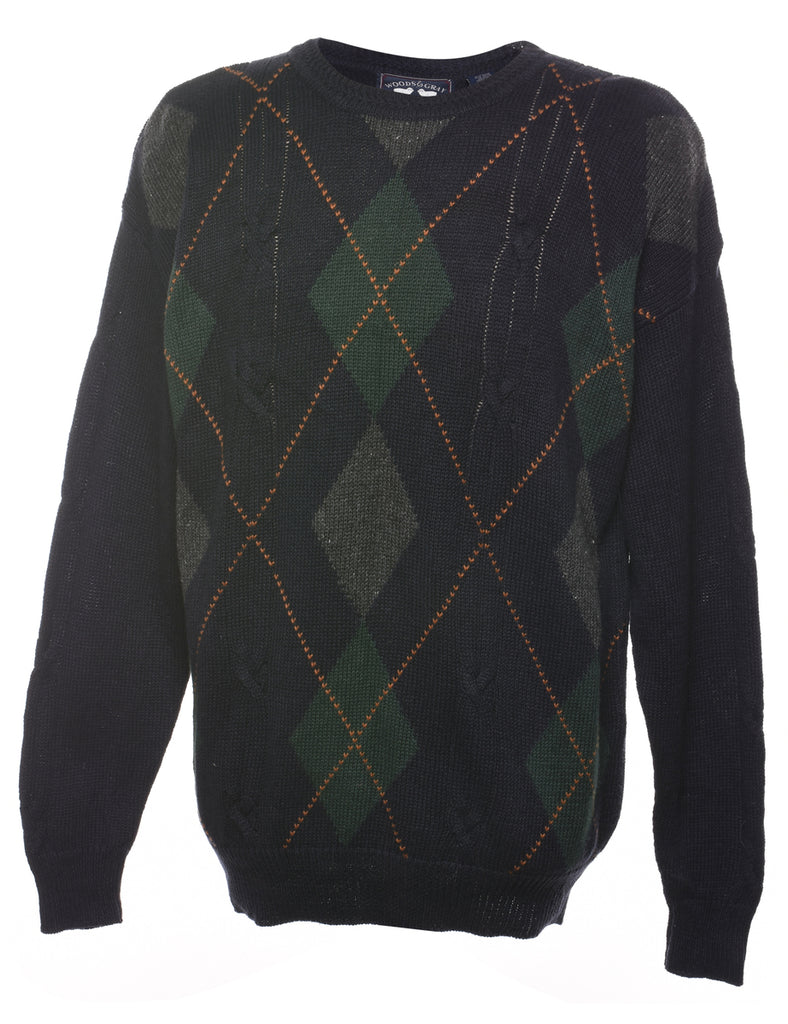 Argyle Jumper - M