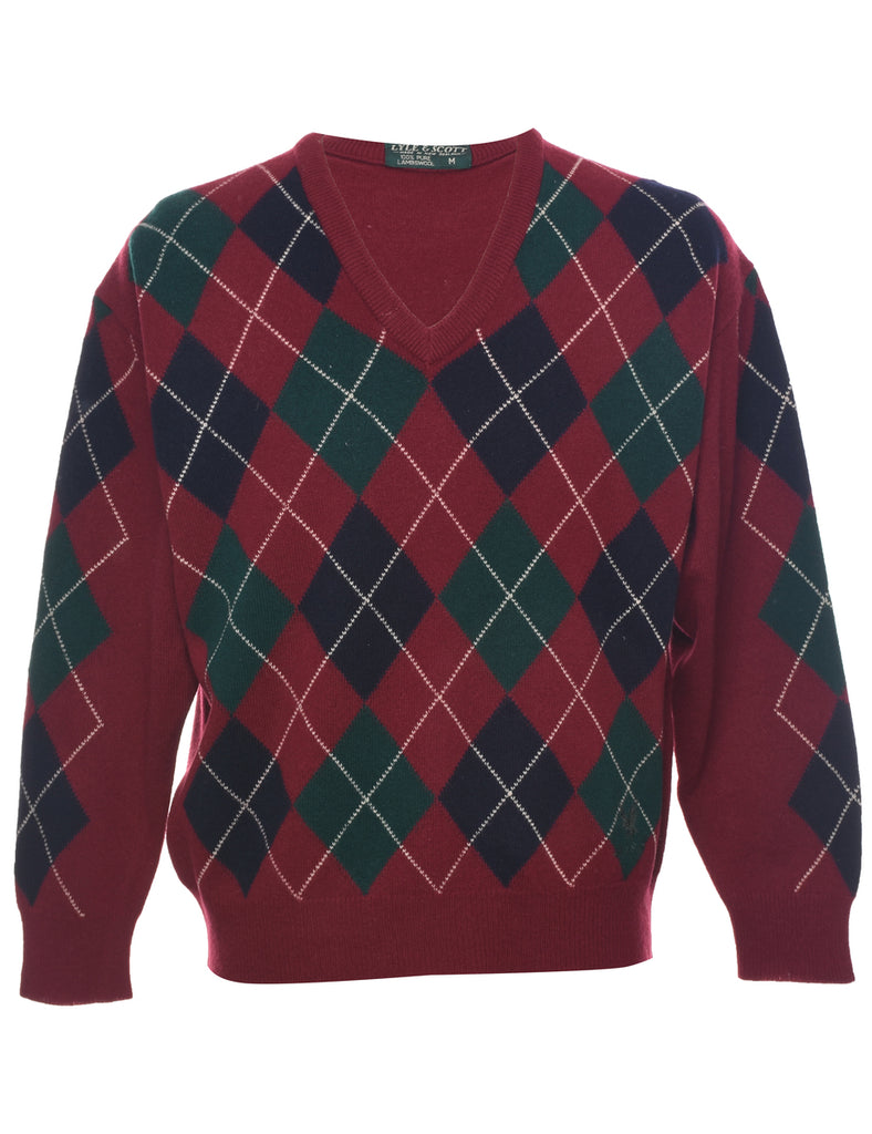 Argyle Jumper - M