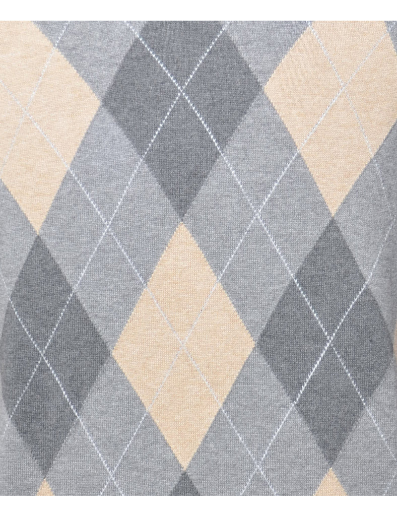 Argyle Knit Jumper - S