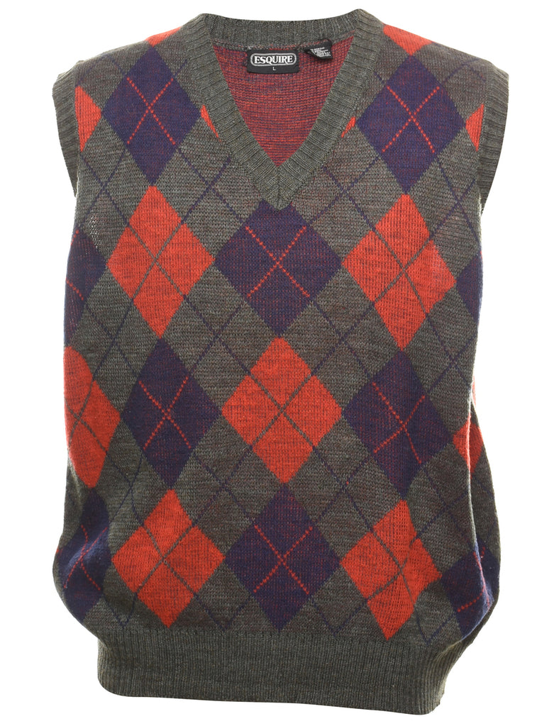 Argyle Vest - L