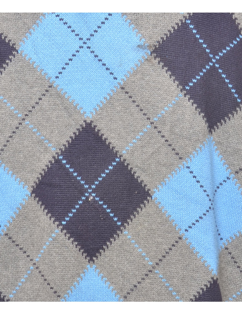 Arrow Argyle Jumper - L