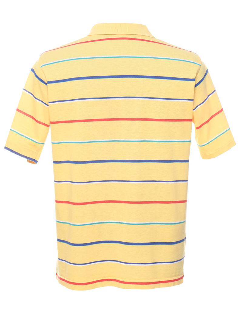 Arrow Striped Polo Shirt - L