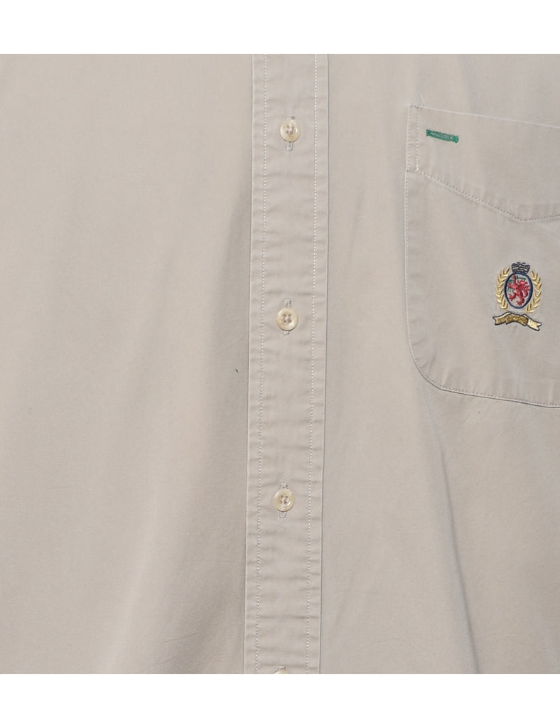 Beige 1990s Tommy Hilfiger Shirt - M