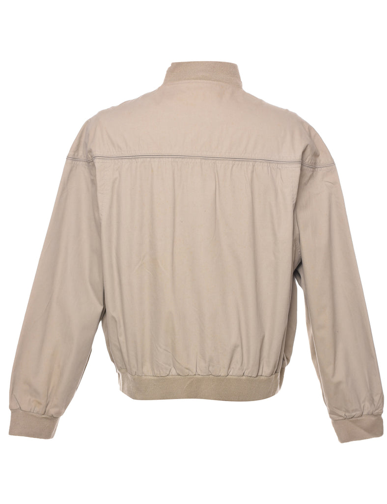 Beige Bomber Jacket - L