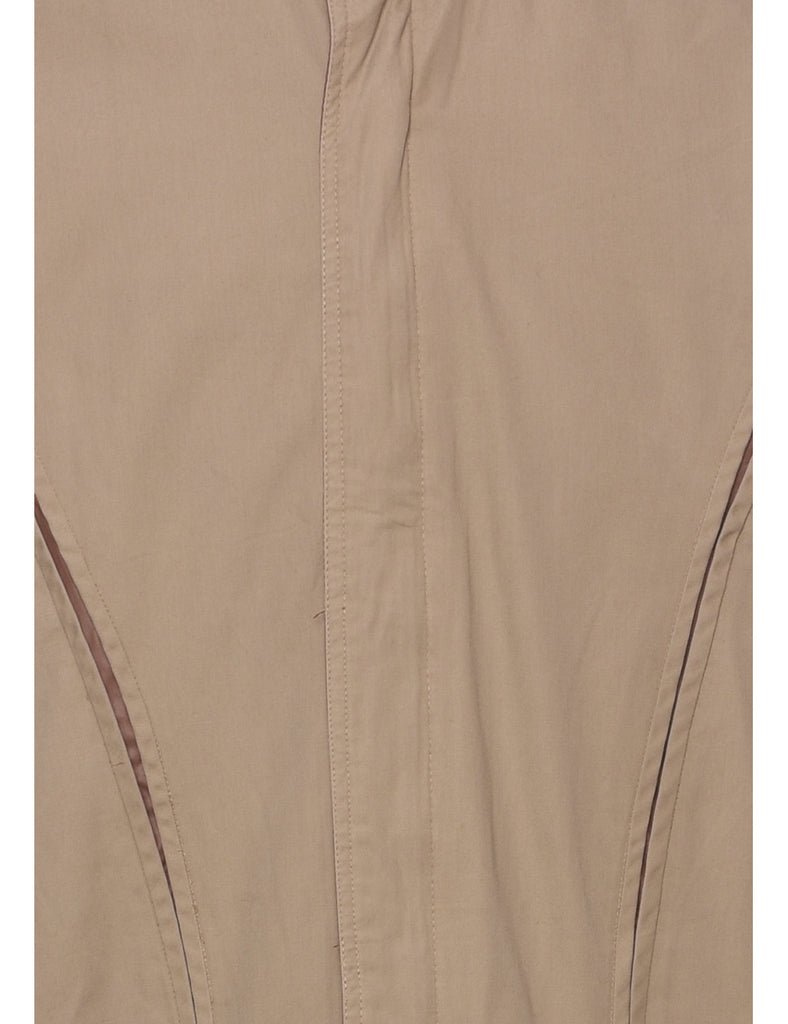 Beige Bomber Jacket - L