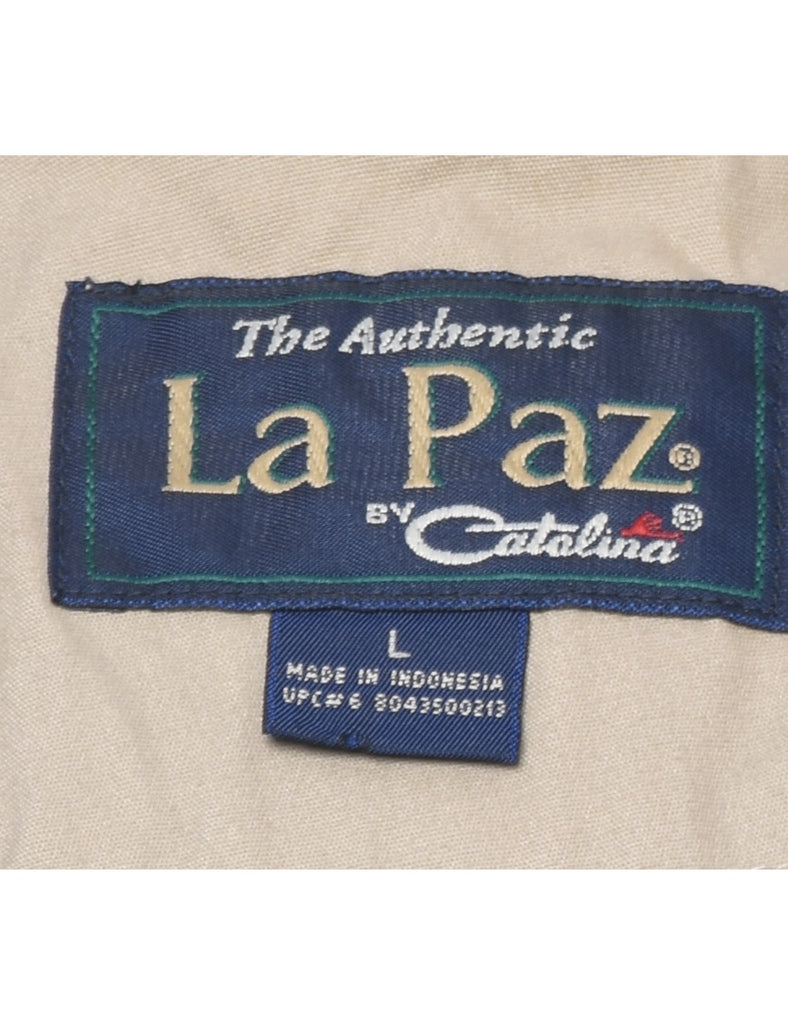 Beige Bomber Jacket - L