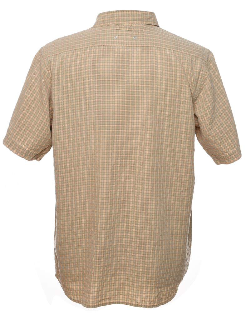 Beige Checked Shirt - L