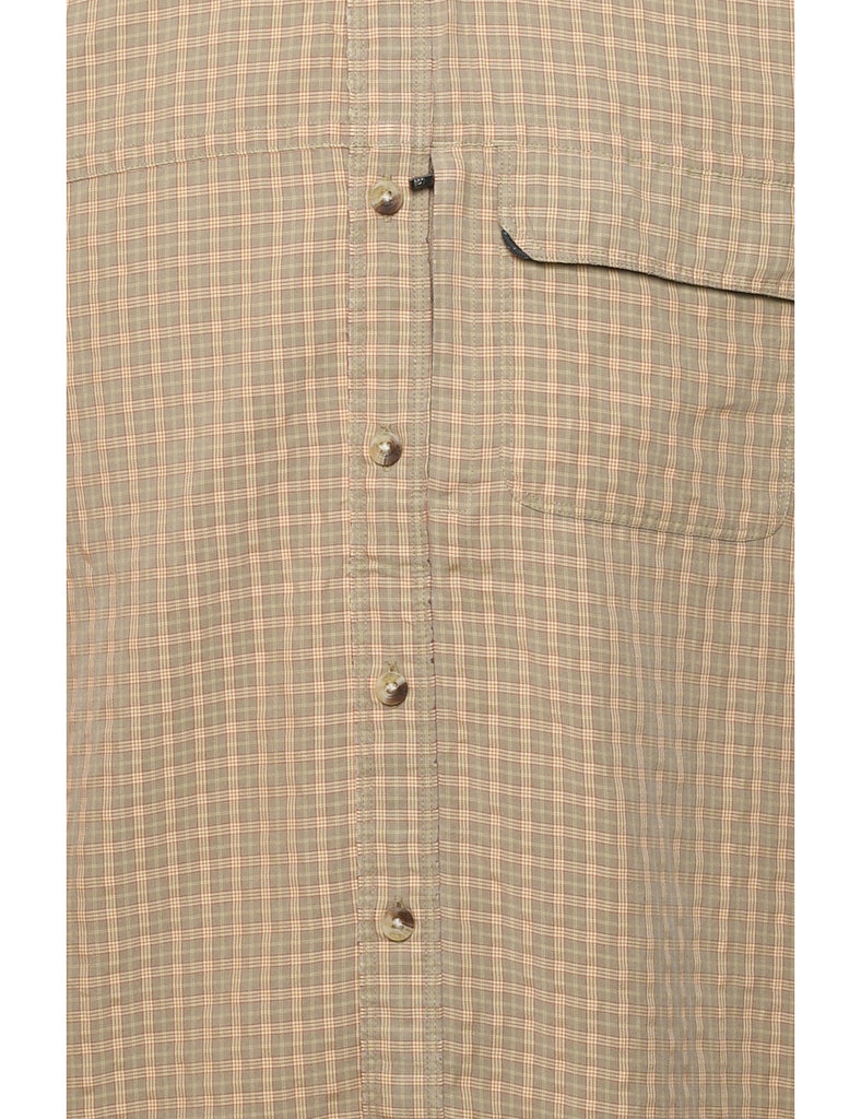 Beige Checked Shirt - L