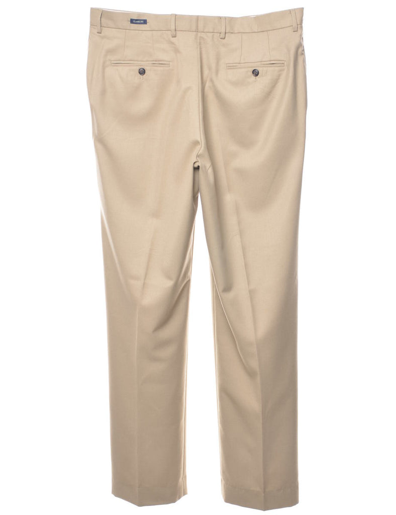 Beige Classic Trousers - W37 L34