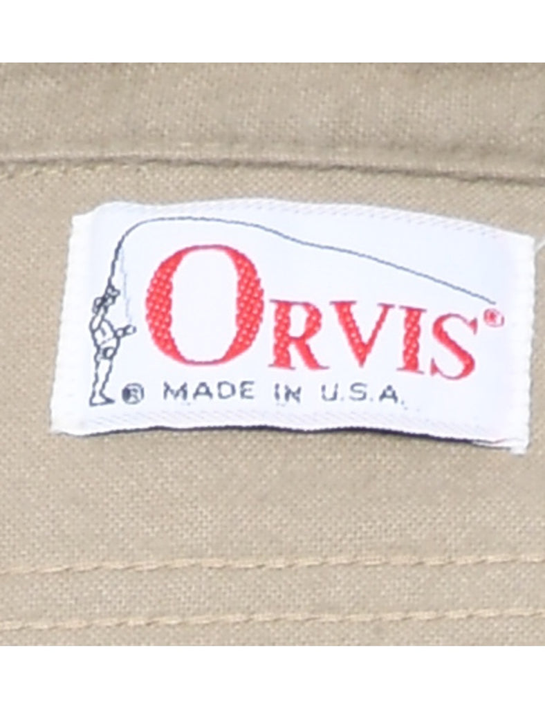 Beige Flannel Shirt - L