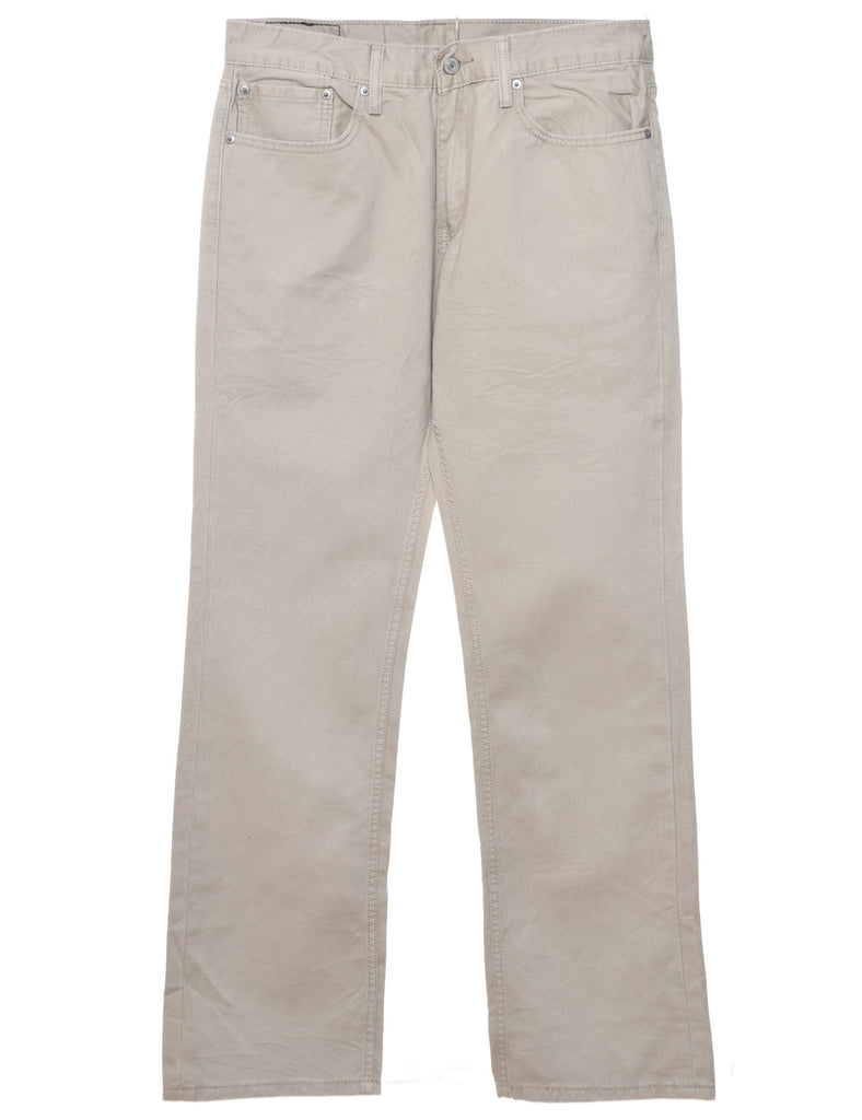 Beige Levi's Straight-Fit Trousers - W34 L33