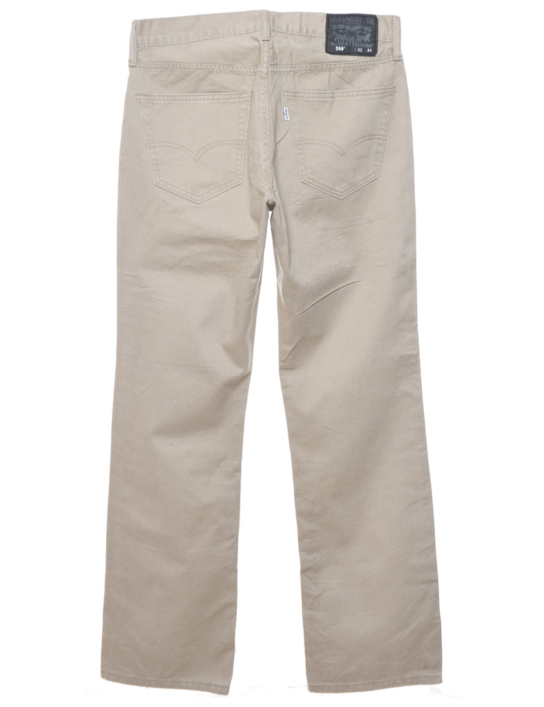 Beige Levi's Straight-Fit Trousers - W34 L33