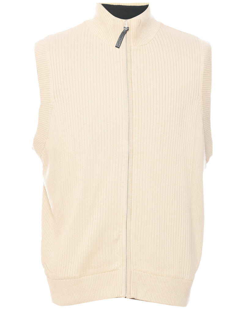 Beige Sweater Vest - L