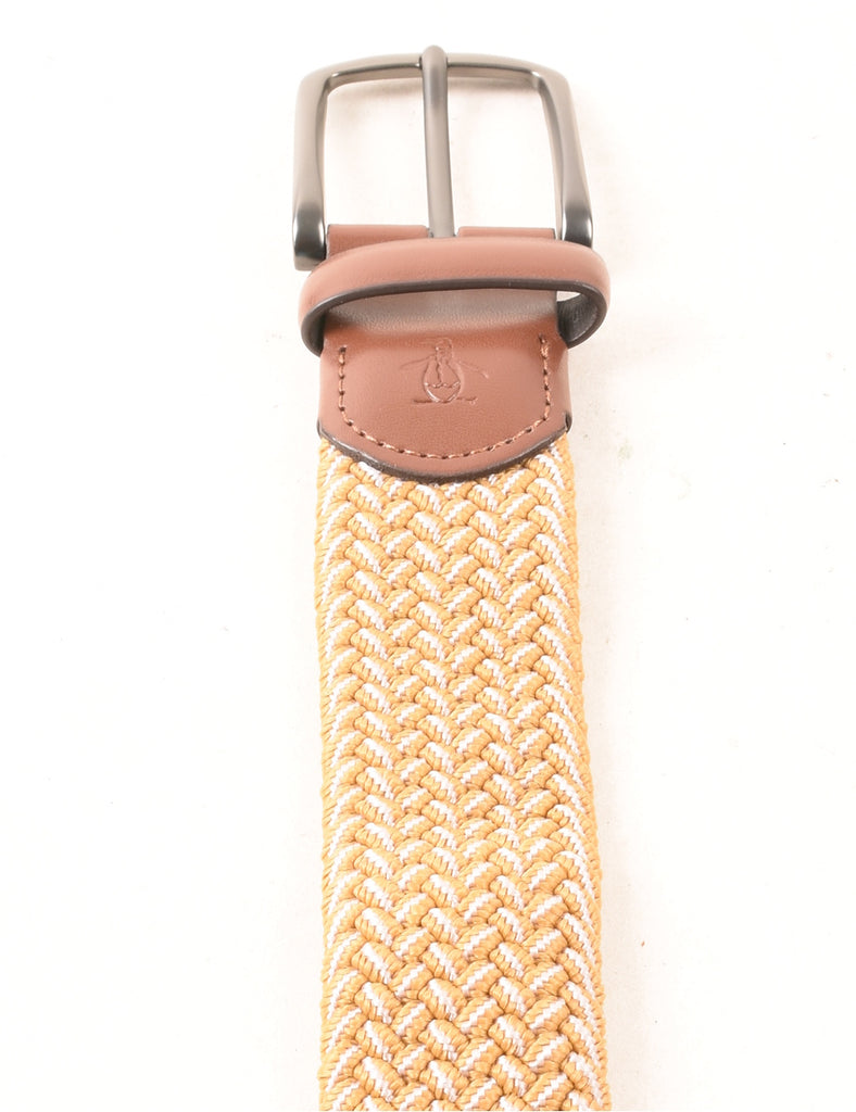 Beige Woven Belt - L