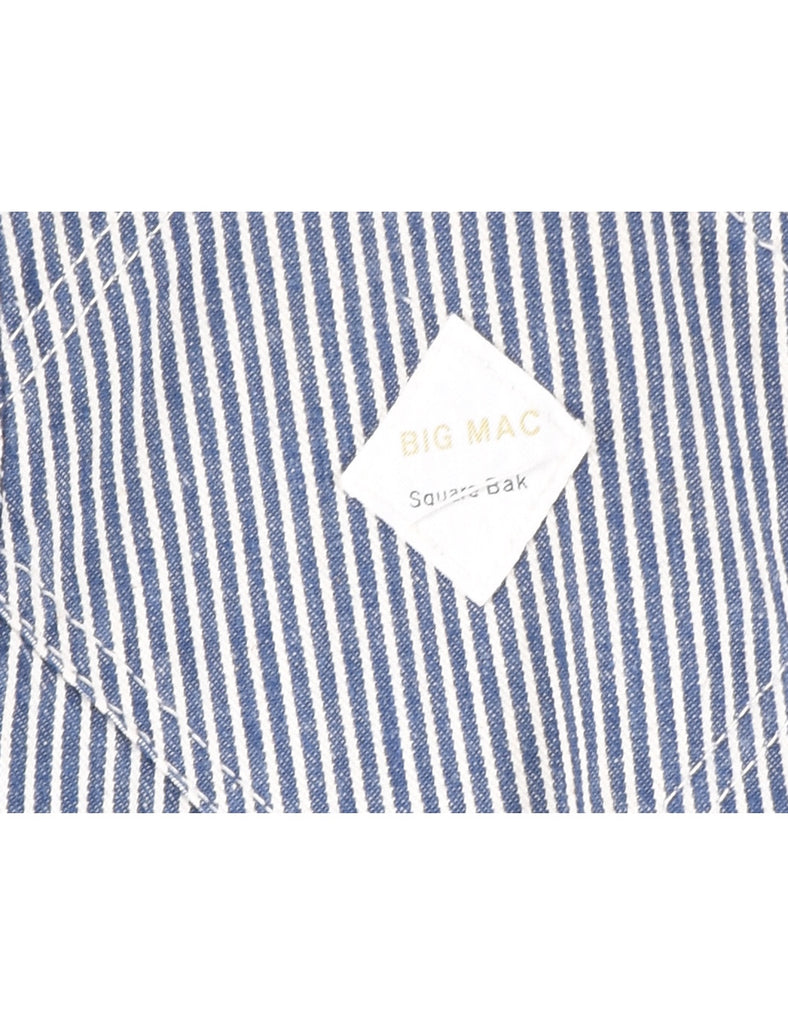 Big Mac Medium Wash Denim Salopettes - XXL